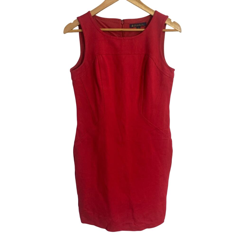 Brooks Brothers sheath dress women’s size 4 red career office classic